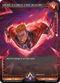 HERE COMES THE BOOM!