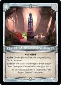 Statue at the Argent Tower