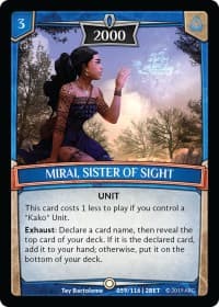 Mirai, Sister of Sight