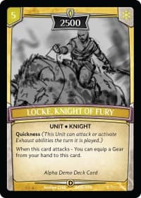 Locke, Knight of Fury