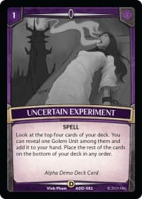 Uncertain Experiment