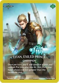 Eitan, Exiled Prince (Gold Metal Prize Card)