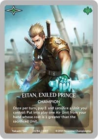 Eitan, Exiled Prince (Silver Metal Prize Card)