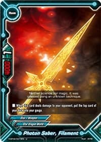 Photon Saber, Filament