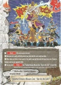 Hundred Demons Mission Card, "Aim for the Link!"