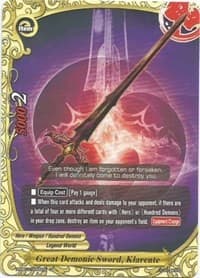 Great Demonic Sword, Klarente