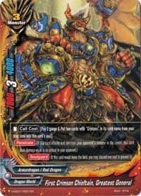 First Crimson Chieftain, Greatest General