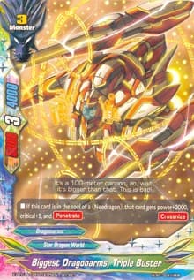 Biggest Dragonarms, Triple Buster (Secret R Foiling)