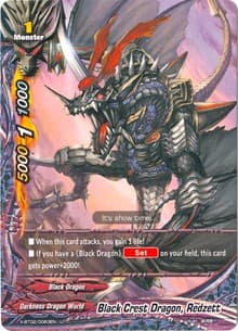 Black Crest Dragon, Redzett