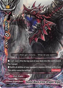 Sealed Black Crest Dragon, Elgod
