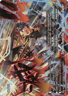 Turbulent Thunder Fist, Blowout X Tempest Shatter! (RRR Foil)