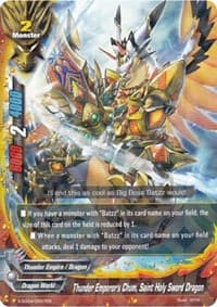 Thunder Emperor's Chum, Saint Holy Sword Dragon (R Foil)