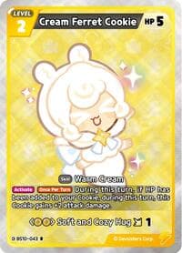Cream Ferret Cookie