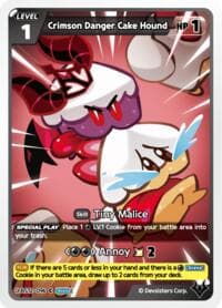 Crimson Danger Cake Hound