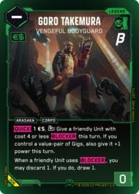 Goro Takemura - Vengeful Bodyguard