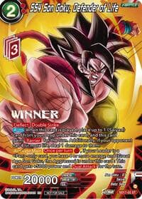 SS4 Son Goku, Defender of Life (ZENKAI Celebration Winner-Stamped)