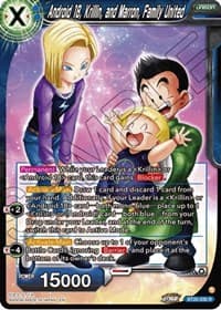 Android 18, Krillin, and Maron, Family United