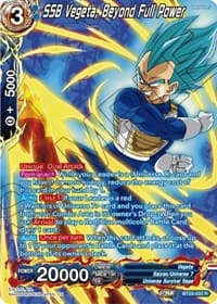 SSB Vegeta, Beyond Full Power (Silver Foil)