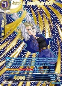 Android 18, Gearing Up for Battle (Gold-Stamped)