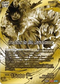 Son Goku // Ultra Instinct Son Goku, Limits Surpassed (Championship 2023 Golden Card Vol.2, Version 2)