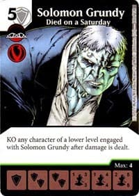 Solomon Grundy - Died on a Saturday