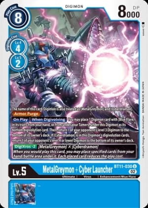 MetalGreymon + Cyber Launcher