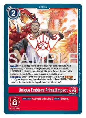 Unique Emblem: Primal Impact
