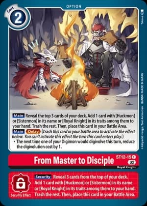 From Master to Disciple