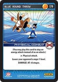 Blue Round Throw