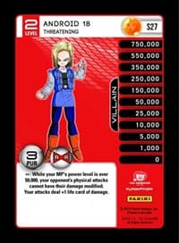 Android 18 - Threatening