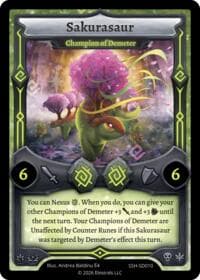 Sakurasaur - Champion of Demeter