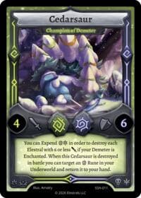 Cedarsaur - Champion of Demeter