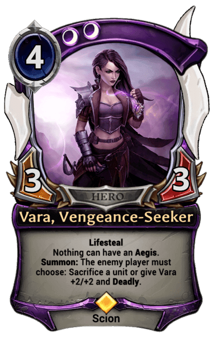 Vara, Vengeance-Seeker