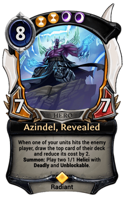 Azindel, Revealed