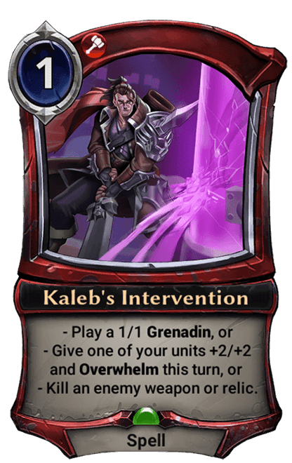Kaleb's Intervention