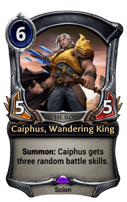 Caiphus, Wandering King