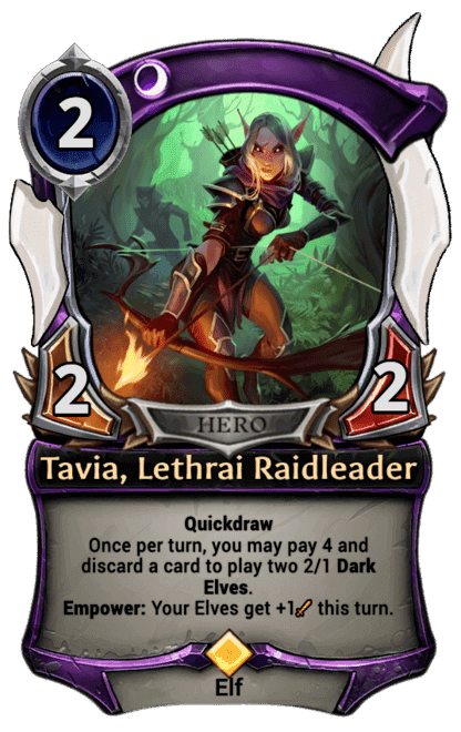 Tavia, Lethrai Raidleader