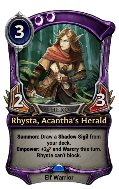 Rhysta, Acantha's Herald