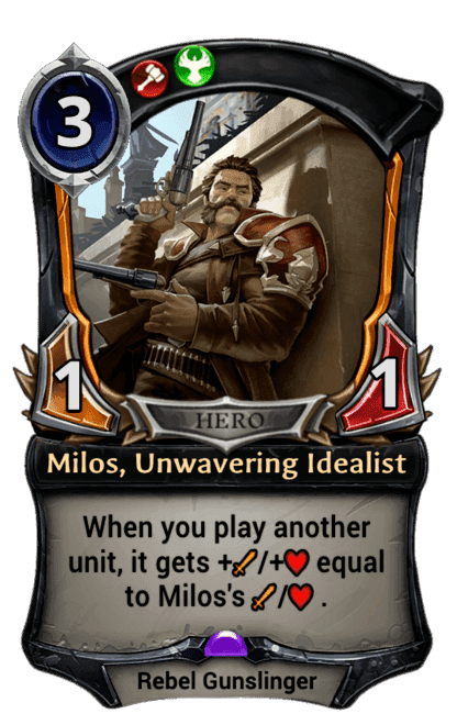 Milos, Unwavering Idealist