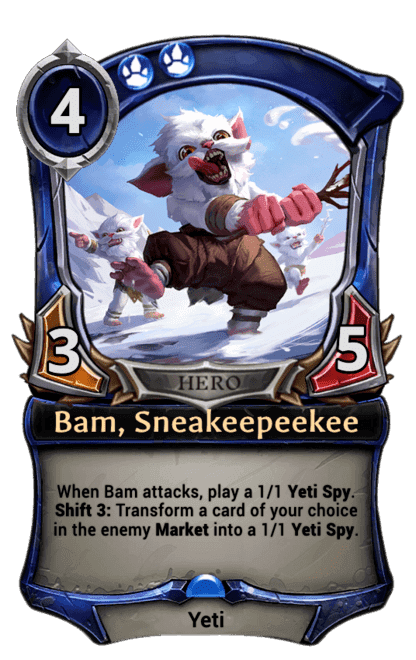 Bam, Sneakeepeekee