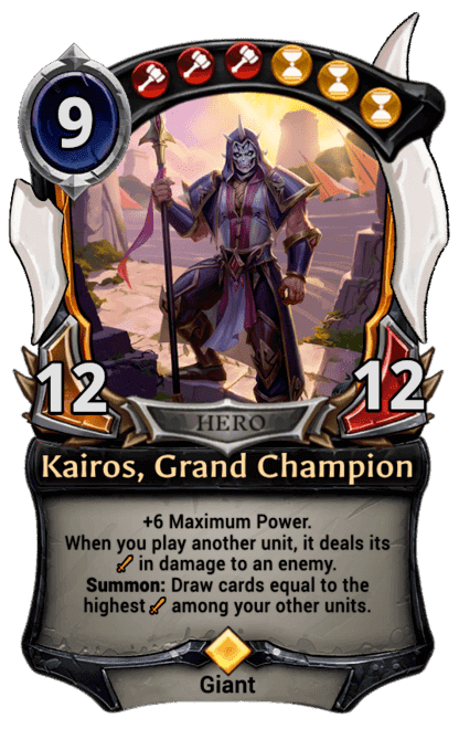 Kairos, Grand Champion