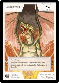 Unsummon (First Edition)