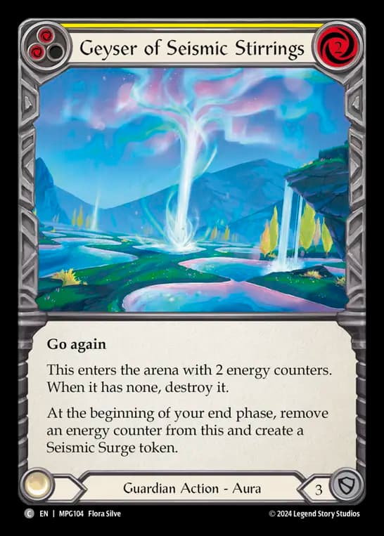 Geyser of Seismic Stirrings