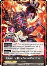 Ushuah, the Flame Samurai Swordman