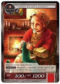 Granny by the Fireplace