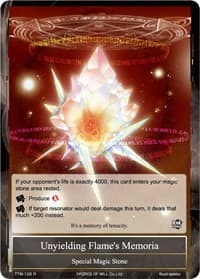 Unyielding Flame's Memoria