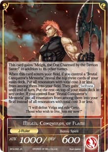 Memoria of the Seven Lands // Melgis, Conqueror of Flame