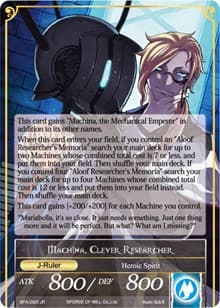 Memoria of the Seven Lands // Machina, Clever Researcher