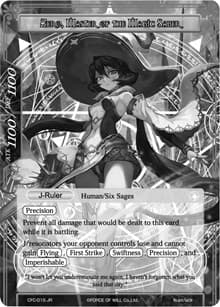 Zero, Six Sage of Light // Zero, Master of the Magic Saber (Uber Rare)