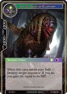 Ammit, Beast of Gluttony